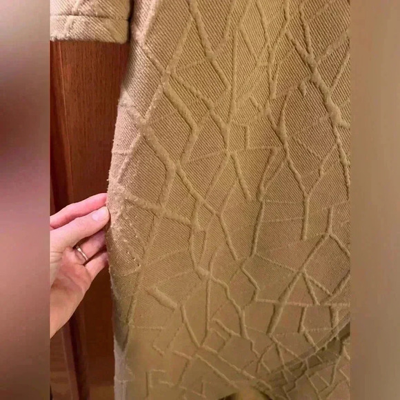 IVY CITY Faux wrap textured dress Mockneck Dress L - Picture 6 of 9